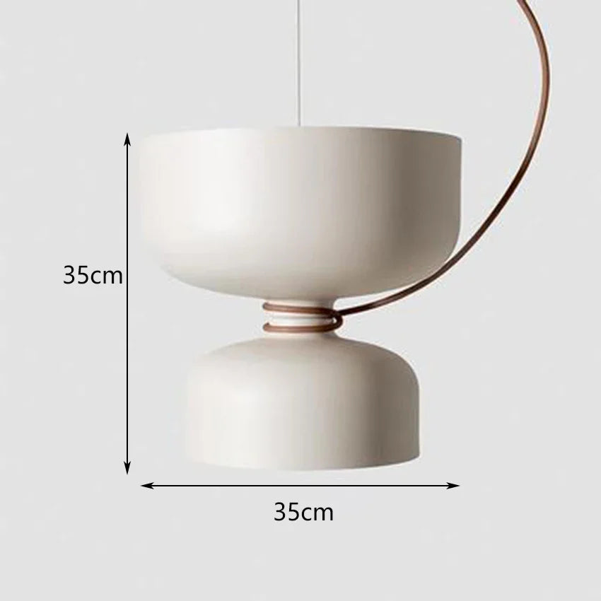 Nordic Designer Iron Pendant Lamp for Dining Room by Afralia™