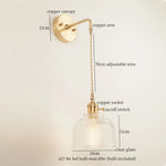 Afralia™ Copper LED Wall Lamp for Bedroom Sofa, Bathroom, Mirror, Stair Light