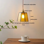 Glass Copper LED Pendant Lamp for Dining Room, Nordic Modern Hanging Light Fixtures