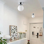 Glass Iron LED Ceiling Light - Modern Nordic Style Lighting Fixtures