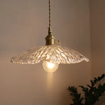 Green Glass LED Pendant Light - Nordic Modern Copper Luminaire Suspendu