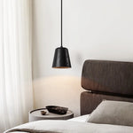 Black Travertine Pendant Light - Nordic Minimalism LED Pendant Lamps for Living Dining Room