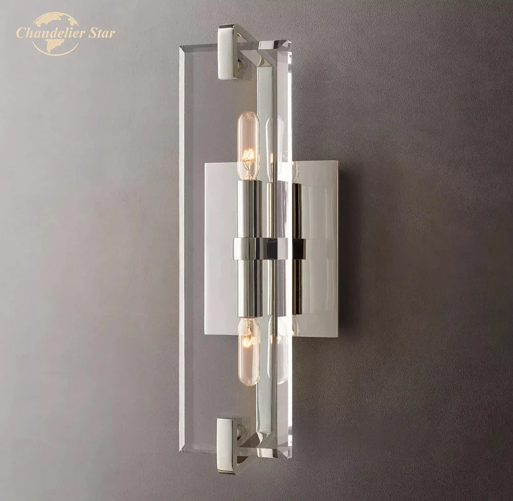 Modern Glass Wall Sconces | Marbuzet Linear Bedroom Living Room Lighting