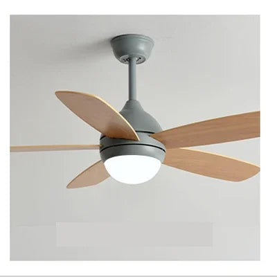 Kids Ceiling Fan with Light and Remote Control, 3-Speed, 5-Blade Helicopter Design