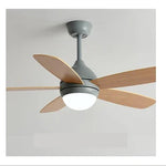 Kids Ceiling Fan with Light and Remote Control, 3-Speed, 5-Blade Helicopter Design