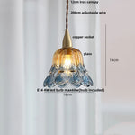 White Glass LED Pendant Lamp Nordic Modern Copper Socket Hanging Lights