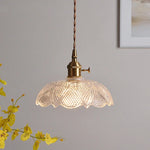 Clear Glass LED Pendant Bar Kitchen Nordic Copper Dining Room Suspension