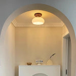 LED Wood Canopy Ceiling Lamp Modern Living Room Light Fixtures