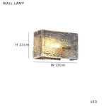 Amber Glass Table Lamp: Nordic Minimalist LED Nightstand Decor