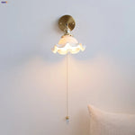 Ceramic LED Wall Lights with Pull Chain Switch for Bathroom Mirror