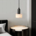 Iron Marble LED Pendant Light Fixture Modern Hanging Lamp Interior Decor