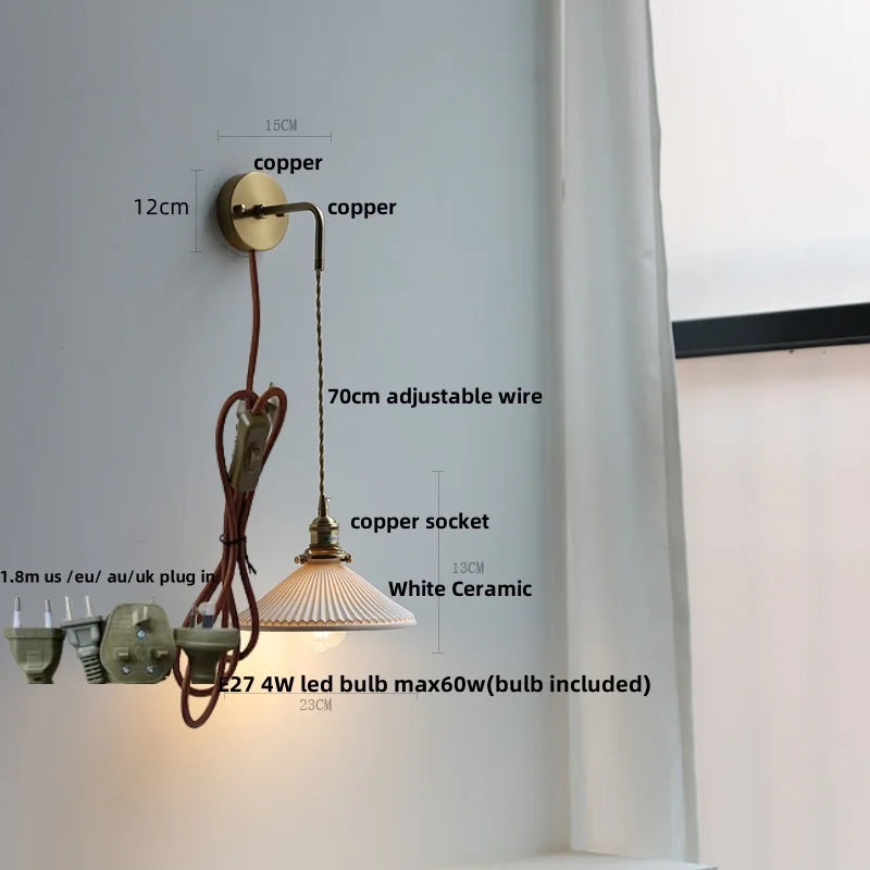 Clear Glass LED Wall Lamp Modern Crystal Home Decor Bathroom Mirror Light