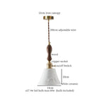 Ceramic LED Hanging Pendant Light - Modern Nordic Design for Home Decor