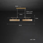 Nordic Gold Stainless Steel Chandelier for Modern Dining Table Decor