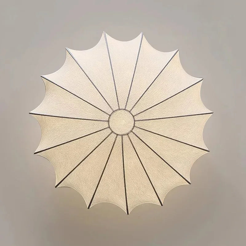 White Cloud Chandelier | Modern Nordic Silk Ceiling Light | LED Indoor Lighting
