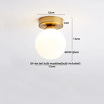 Wood Glass LED Ceiling Lamp Modern Kitchen Living Room Light Fixture
