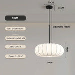 Silk Pendant Light | Elegant LED Chandelier for Dining Room and Bedroom