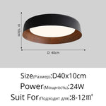 Nordic LED Ceiling Lamp for Living Room Bedroom, Surface Mounted Luminaire