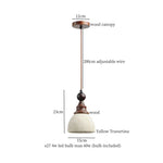 Yellow Travertine LED Pendant Lamps - Wabi Sabi Home Decor & Lighting