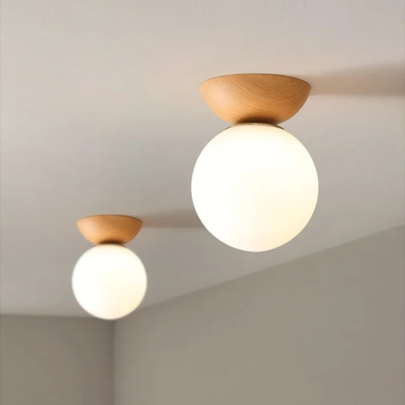 Modern LED Ceiling Light Iron Glass Nordic Ceiling Lamp