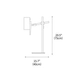 Scantling Table Lamp 15.7"