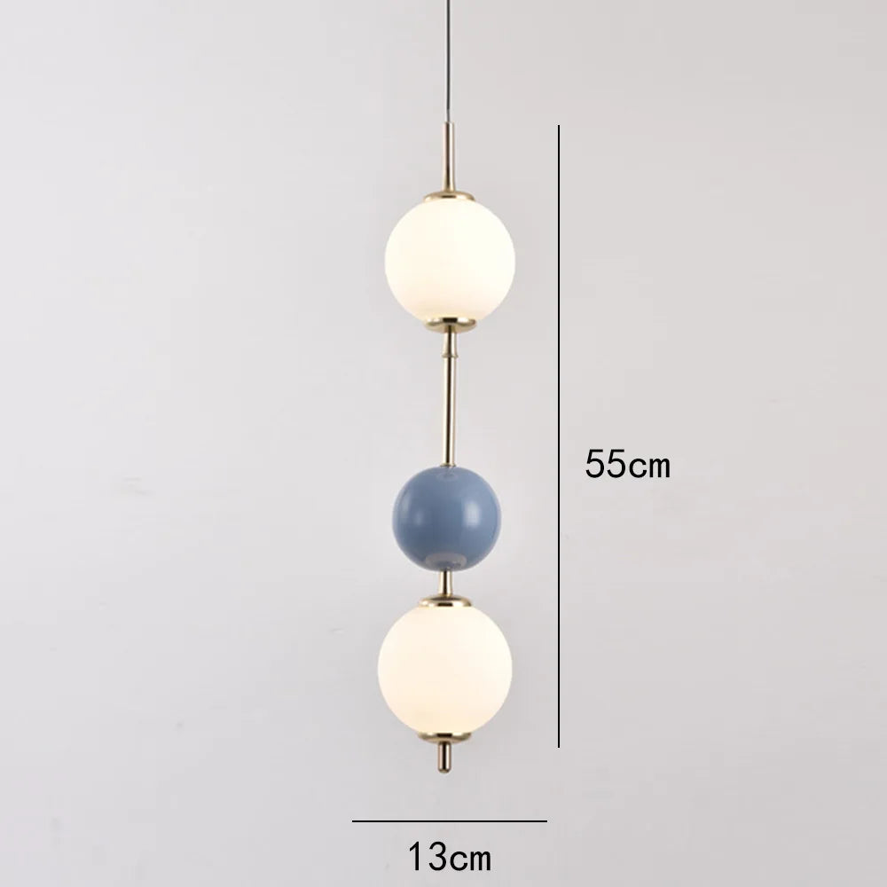 Glass Ball LED Pendant Light for Living Dining Bedroom