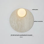 Wood & Stone LED Wall Lights - Modern Nordic Style for Home Decor