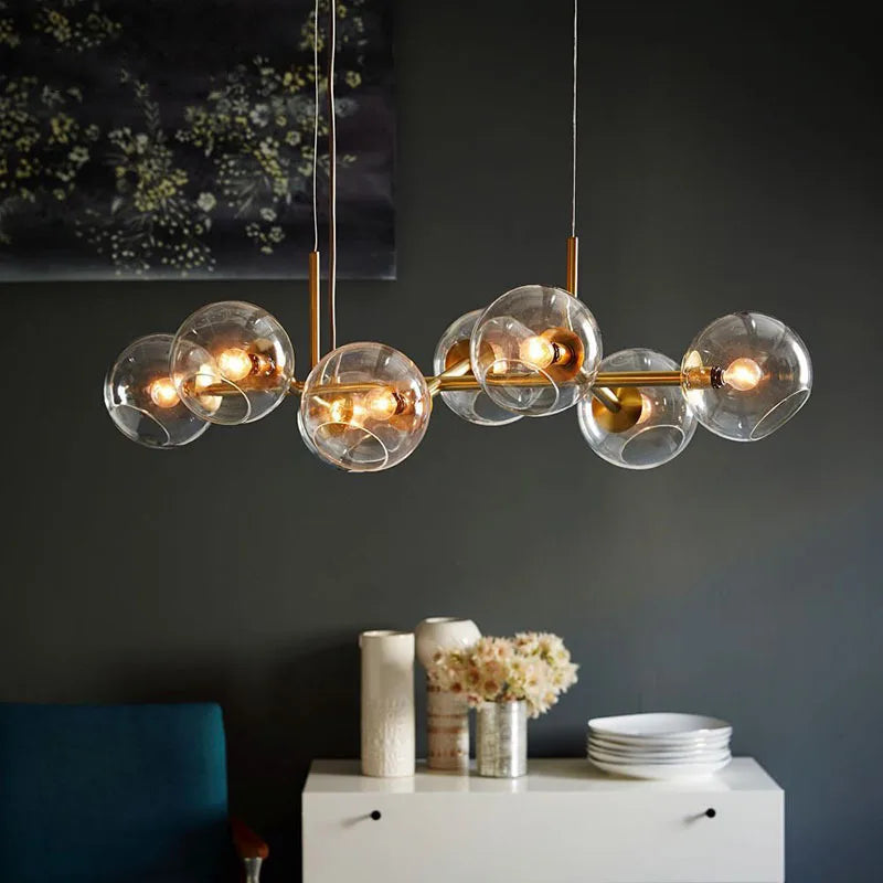 Glass Ball Pendant Lights for Dining Living Room Kitchen