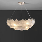 Maple Glass Chandelier Pendant Light Fixture for Living Room Bedroom