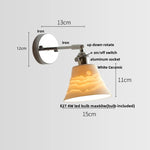 Afralia™ Ceramic LED Wall Light Sconce, Pull Chain Switch, Modern Style