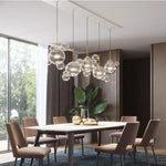 Glass Bubble Chandelier Customized Pendant Light for Living Room Atmosphere