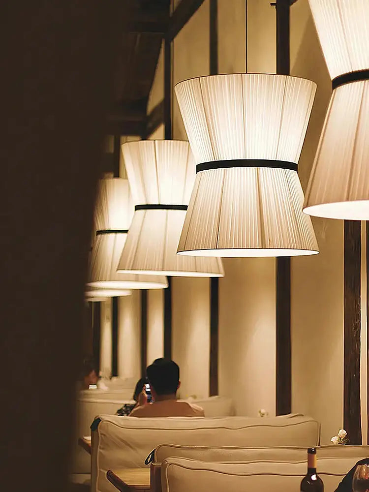 Cocoon Cloth Chandelier: Japanese Pendant Lamp for Home Kitchen Decor