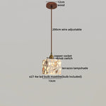 Terrazzo Wood LED Pendant Light for Stylish Home Decor