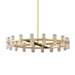 Crystal Black Gold Luxury LED Hanging Pendant Light for Living Room