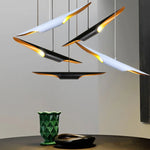 Tube Suspension Aluminum Pendant Chandelier for Living and Dining Room