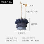 Fela Tassel Chandelier: Bohemian Chain Tiered Suspension Light for Living Room & Shop