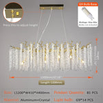 Crystal Tassel Chandelier Luxury Pendant for Home, Living Room, Dining Room, Hotel Hall
