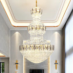 Crystal Chandelier: Postmodern Light Luxury for Hotel Lobby, Villa, and Duplex Floors