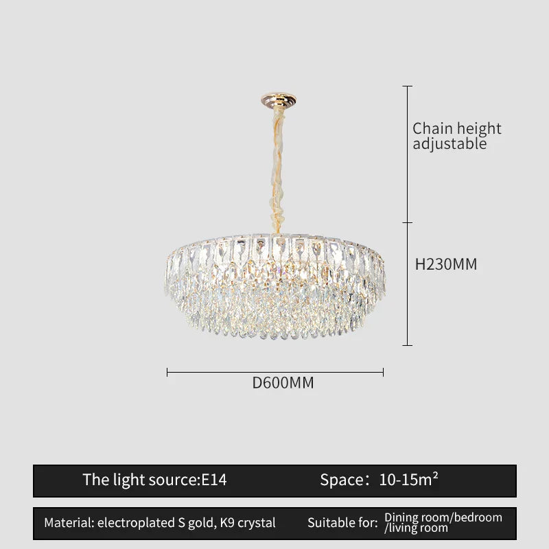 Crystal Chandelier: Modern Luxury Lighting for Home, Hotel, Restaurant