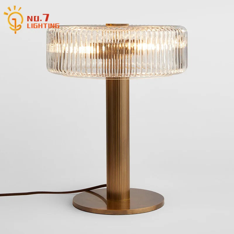 Glass Table Lamp LED G4 Luxury Minimalist Modern Light Fixtures for Home Decor