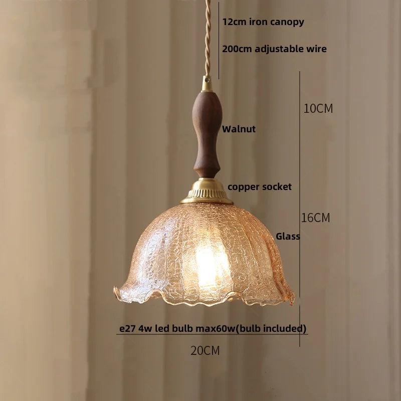 Afralia™ Ceramic Copper LED Pendant Light - Nordic Modern Hang Lamp for Living Room