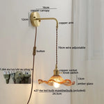 Gray Glass LED Wall Sconce Lamp for Home Decor, Bedroom, Living Room - Nordic Design