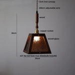 Afralia™ Glass LED Pendant Lamp Copper Socket for Dining Living Room Decor