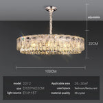 Crystal Ring Chandelier: 2024 Luxury Bedroom Dining Room Lighting