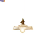 Copper Glass Chandelier LED Pendant Light for Living Room Dining Bar Kitchen