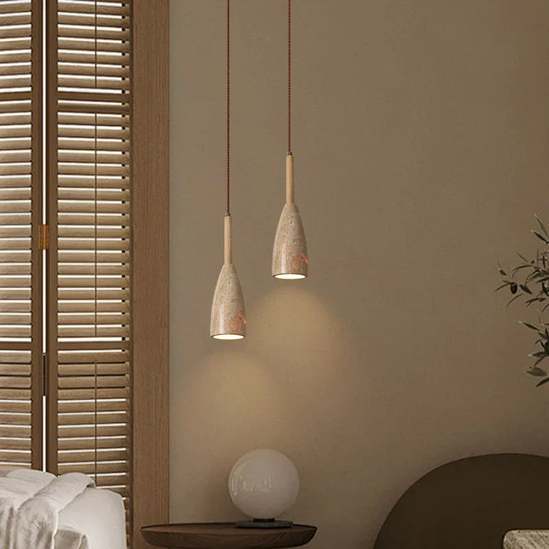 Travertine LED Pendant Lights for Modern Home Decor