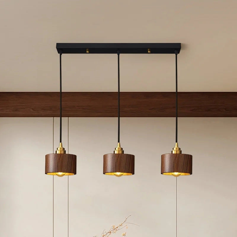 Wooden LED Pendant Lamp for Home & Commercial Spaces