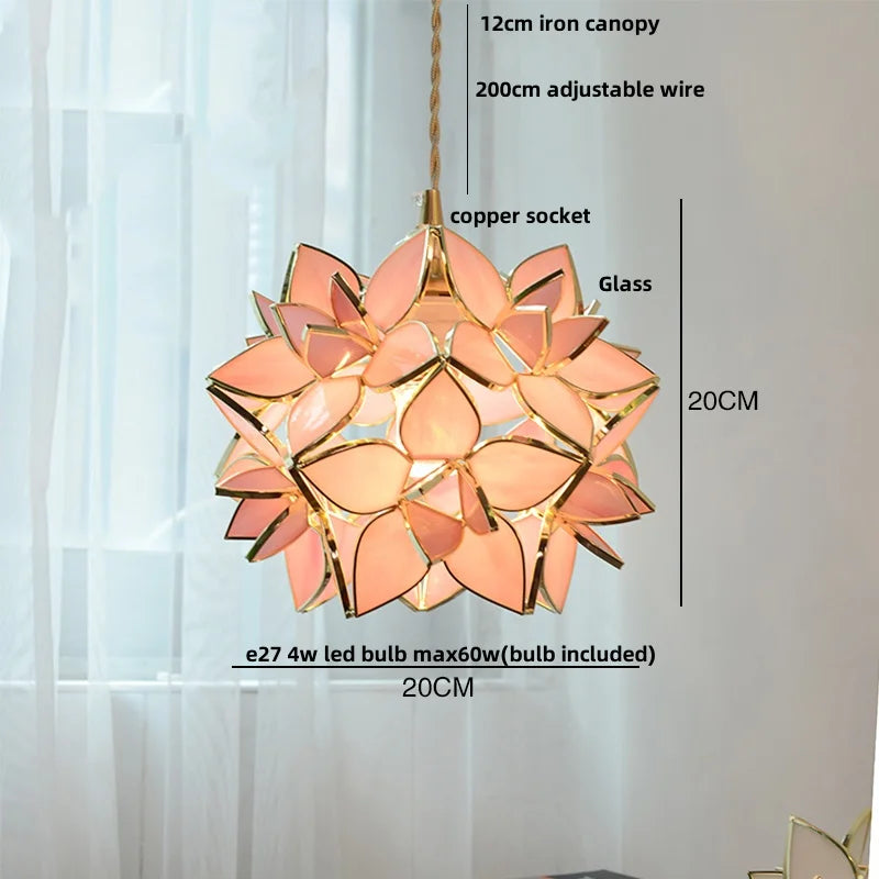 Flower Glass LED Pendant Lights - Modern Luxury Nordic Design