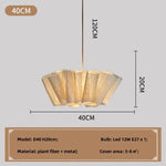 Nordic Creamy LED Pendant Light Chandelier for Bedroom Art Decor