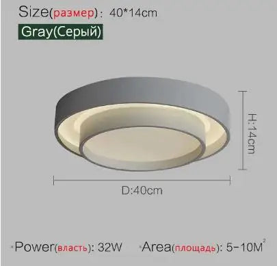 Nordic Round Ceiling Lamp for Living Room, Bedroom, Dining Room Decor